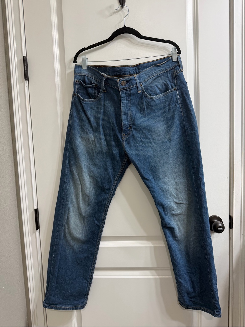 Levi's Men's Blue Straight-Leg Jeans W36 L29